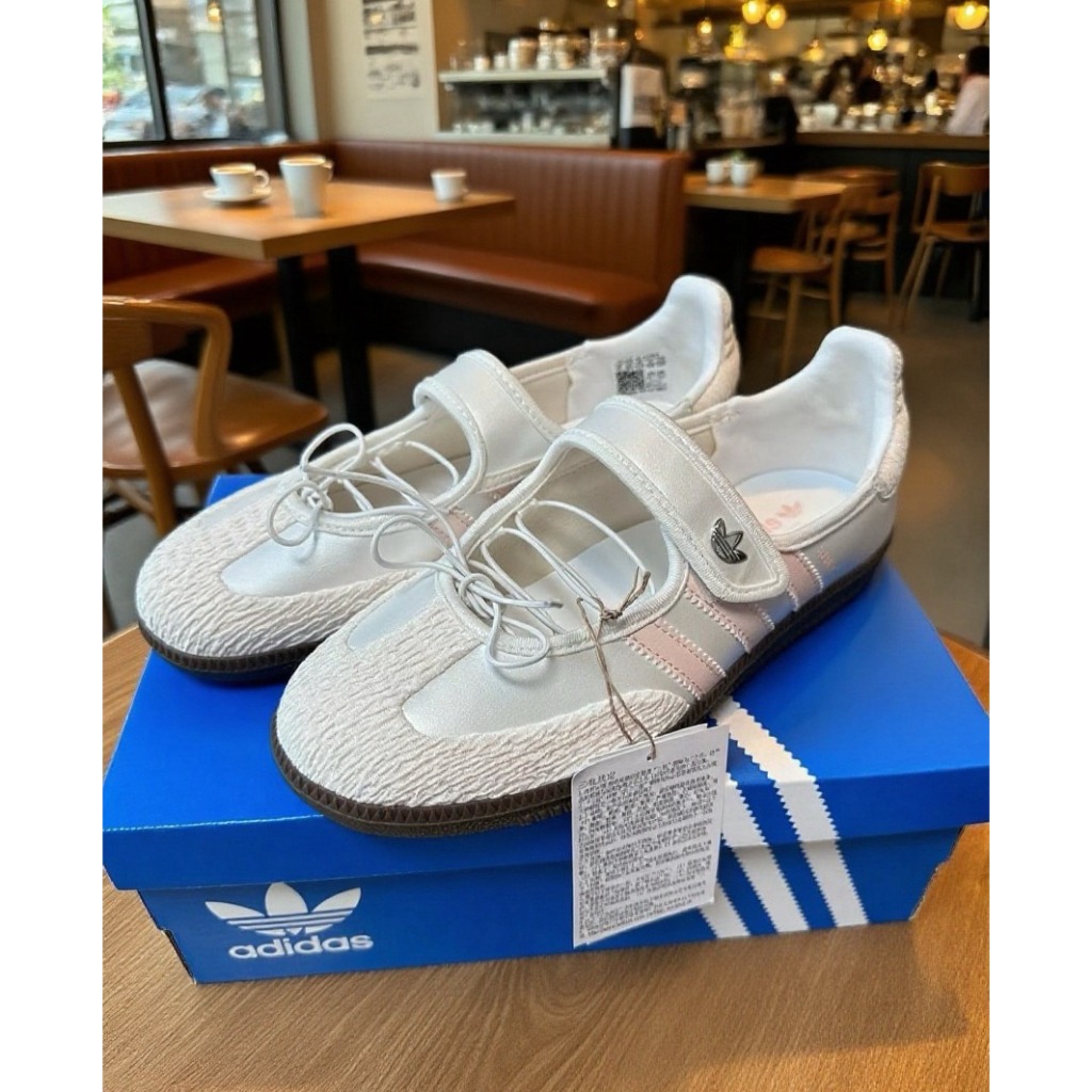 Adidas originals Samba Jane JR4482 แฟชั่นกระแสนิยม รองเท้าแมรี่เจน