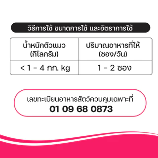 VFcore HC วิตามินแมวเลีย สูตรบำรุงหัวใจ 12 ซอง