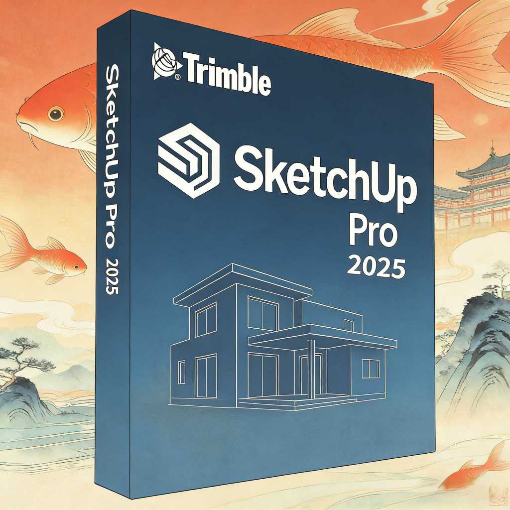 Sketchup Pro 2025 + ฟรี V-Ray 7 โปรแกรมออกแบบบ้านสำหรับ Windows และ Mac