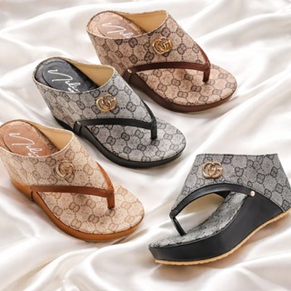 🎉รองเท้าส้นเตารีด แบบคีบ มีหูหนีบ สูง 3  นิ้ว  สีสวย น้ำหนัก…