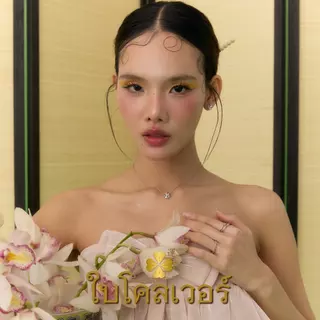 LUCKY CLOVER สร้อยคอ ต่างหู ใบโคลเวอร์นำโชค I เสริมพลัง 2 วัดดัง ตัวเรือนชุบหนาพิเศษ - The Green Box