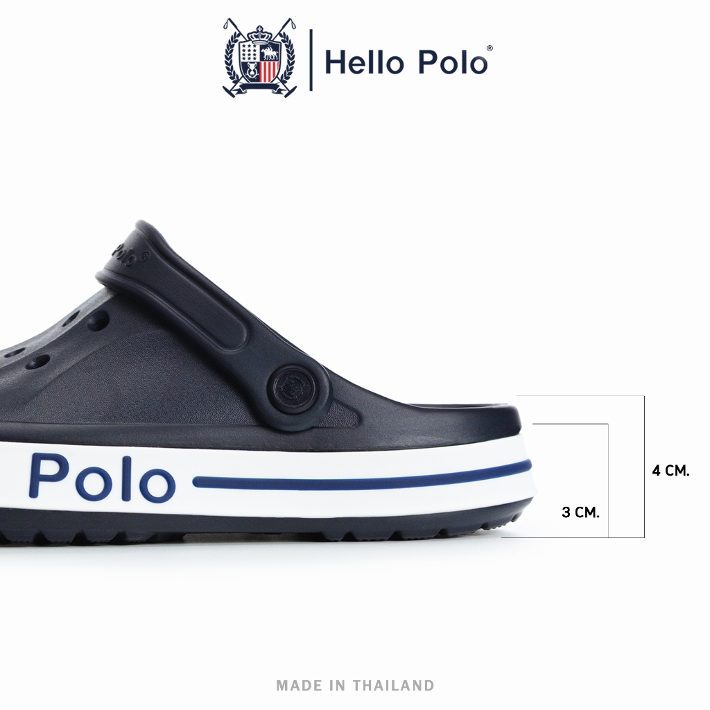 Hello Polo รองเท้าหัวโต รองเท้าแตะ EVA นุ่มเบา ใส่สบาย กันลื่น ดีไซน์สปอร์ต ระบายอากาศได้ดี HP8065 รูปที่ 7
