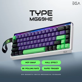 EGA TYPE MG69HE 65% Hall Effect Magnetic Switch Keyboard 8K Polling Rate (8000Hz) [รับประกัน 2 ปี]