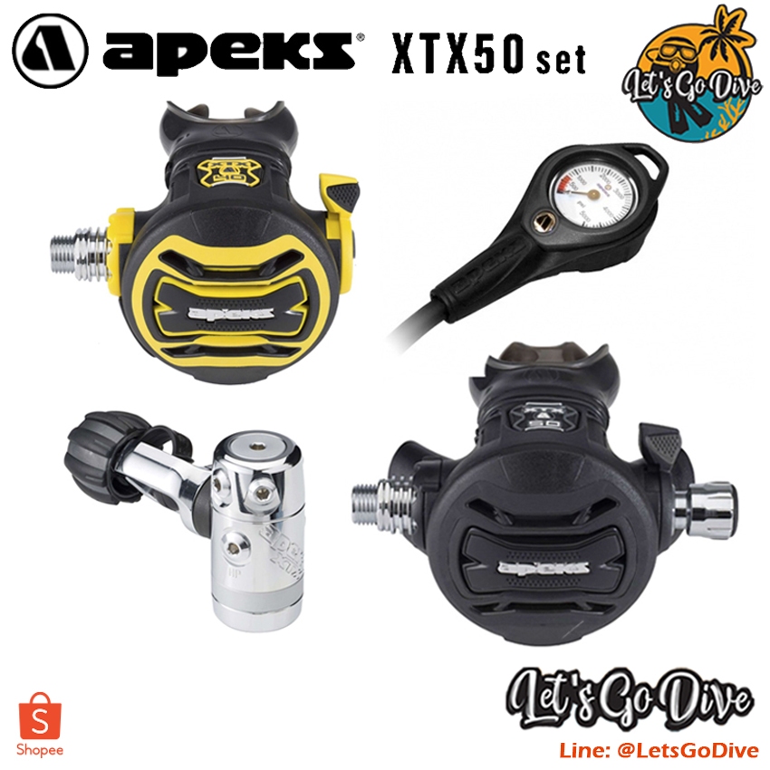 APEKS - XTX50 set - Regulator Set - ชุดอุปกรณ์หายใจSCUBA - ชุดReg