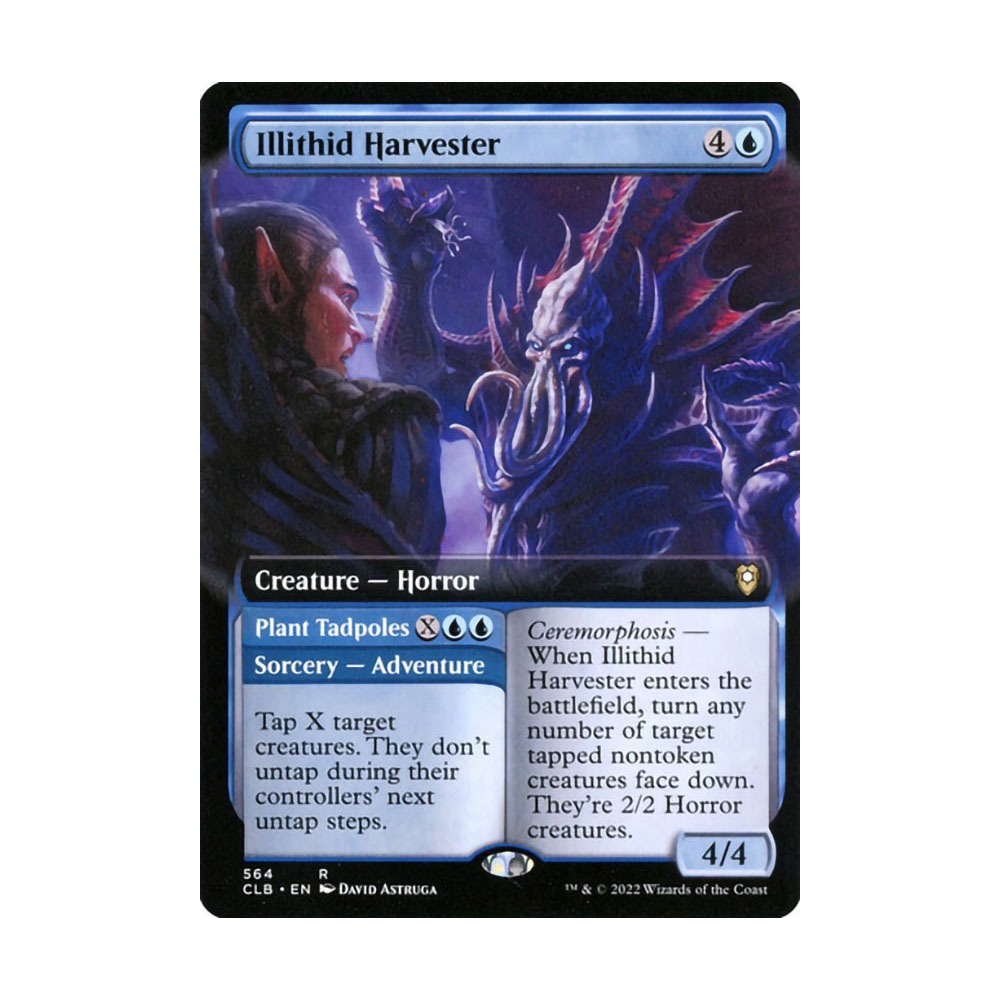 [MTG] Illithid Harvester // Plant Tadpoles (Extended Art) [CLB] [BLUE] [R] - Magic the Gathering SIN