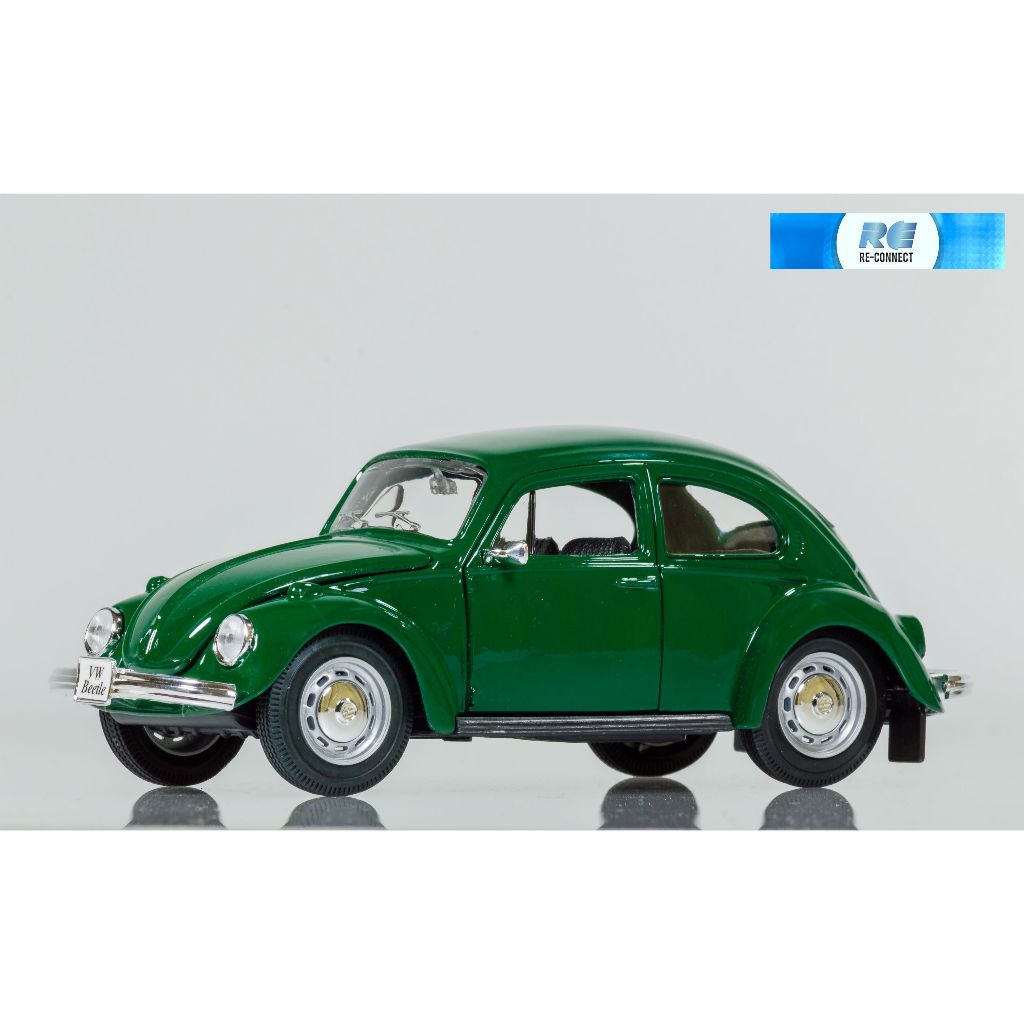 โมเดลรถเต่า รถโบราณ โฟล์คสวาเกน บีเทิล รถยนต์ Maisto 1:24 Volkswagen Beetle Super VW 1303 Classic Di