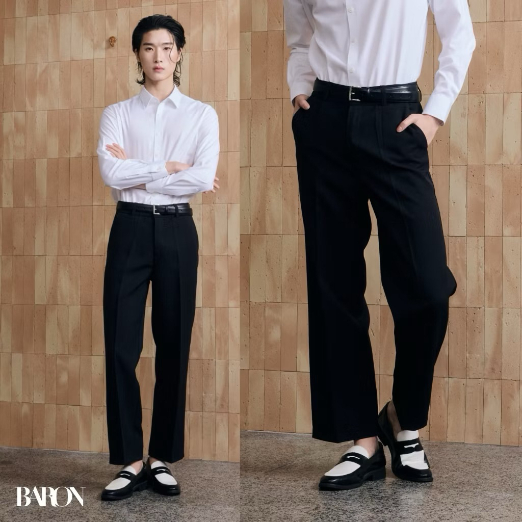ส่งต่อ BARON Nippon boy กางเกงสไตล์ญี่ปุ่น ขากระบอกตรง ทรงสวย กางเกงใส่ทำงาน กางเกงขายาว