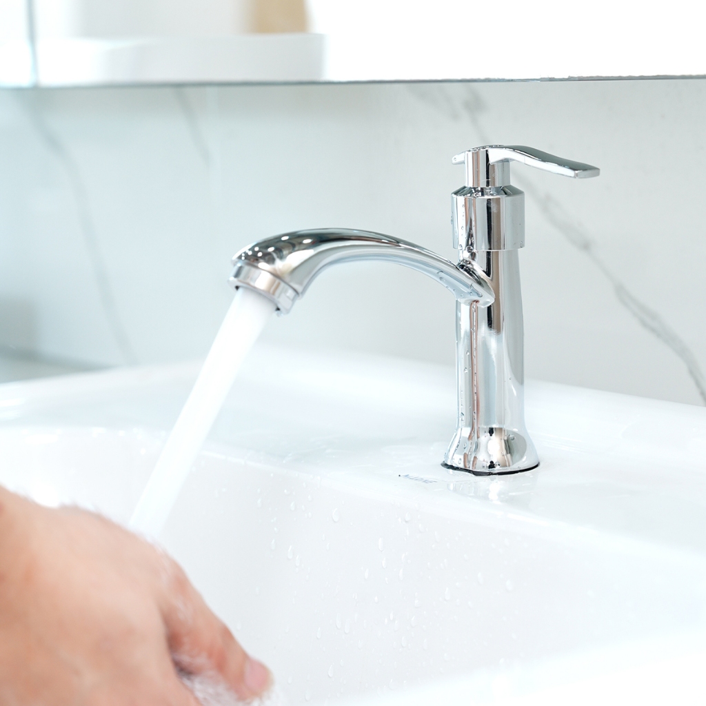 MARINE ก๊อกอ่างล้างหน้า ก้านปัดทรงสูง รุ่น M6602 |ZWF| - รูปที่ 4