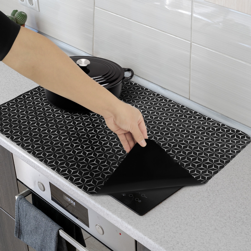 Induction Cooktop Mat Silicone Induction Cooker Covers Heat-resistant Induction Cooktop Protector Ma