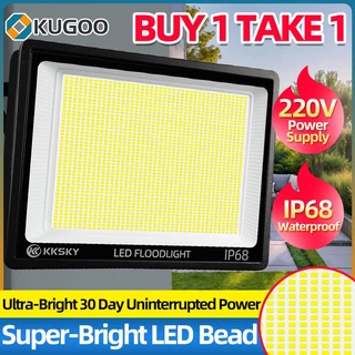 KUGOO สปอตไลท์ LED Spotlight 2000W โคมสปอร์ตไลท์ ไฟสว่าง แสงขาว กันน้ำ กันฝุ่น IP68 ไฟกลางแจ้ง ไฟสวน
