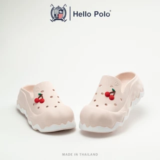 Hello Polo รองเท้าแฟชั่นผู้หญิง รองเท้าแตะผู้หญิง พื้นหนา กันลื่นและทนทาน อ่อนนุ่ม คลายเมื่อยเท้า วัสดุ EVA HP8056
