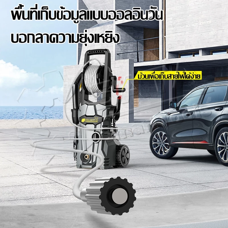SA เครื่องฉีดน้ำแรงดันสูง Pressure Washer น้ำยาล้างรถ ปืนฉีดน้ำแรงดันสูง ฉีดน้ำแรงดัน เครื่องฉีดน้ำ เครื่องล้างร thumbnail 9