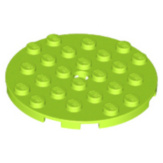 [127] ชิ้นส่วนเลโก้ Lego Part Plate, Round 6 x 6 with Hole(1…