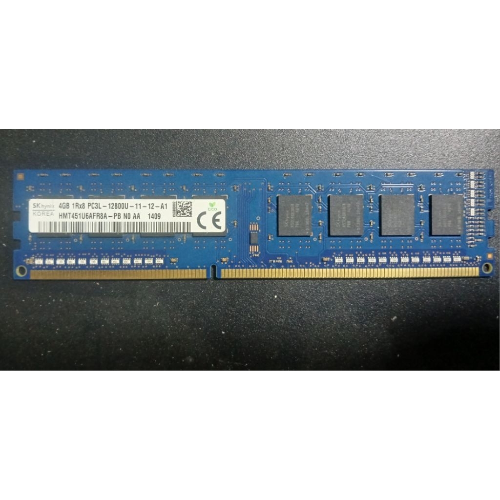 DDR3L 4G BUS 1600 ยี่ห้อ SK hynix มี 8 ชิป