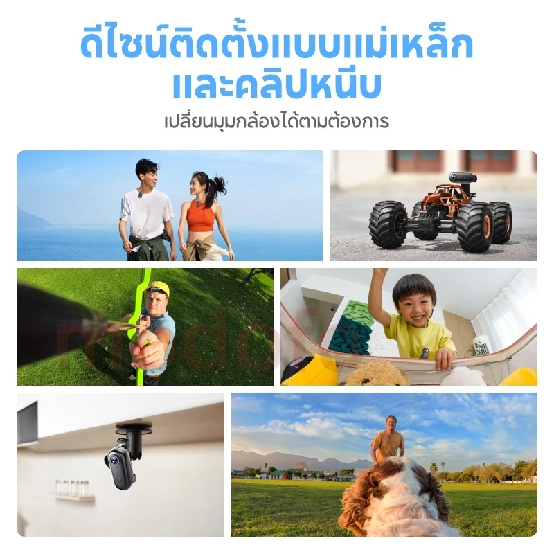 MODOFO H88 Action Camera กล้องแอคชั่น ขนาดเล็ก 4K/30FPS กล้องวิดีโอดิจิทัล กันน้ํา30M  เชื่อมต่อกับมือถือ กล้องติดหมวก thumbnail 4