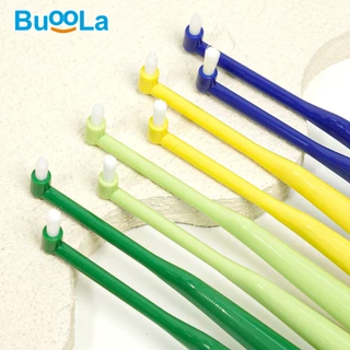[Set คู่ 2 ชิ้น] Buoola แปรงสีฟัน1 แพค + แปรงกระจุก 1 แพค ขนแปรงนุ่ม ป้องกันฟันผุ
