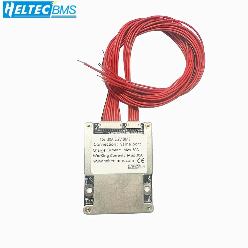 (ของไทย) BMS 16S 48V 30A พีค 60A แบตเตอรี่ลิเธียม Lifepo4 และอื่นๆ แบตเตอรี่ BMS พีซีบีแผงป้องกัน bo