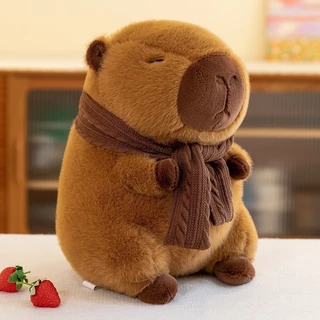 ตุ๊กตาคาปิบาร่า Capybara ตุ๊กตากอดนุ่มฟู ขนาด 25-55 ซม. ลายกระเป๋าเต่า/หมวกผึ้ง ของขวัญวันเกิด