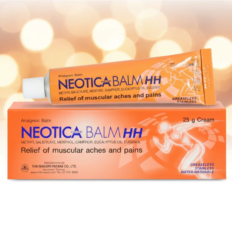 ล็อตใหม่✨ส่งไว✅ ครีมแก้ปวดกล้ามเนื้อ Neotica Balm HH นีโอติก้าบาล์ม 25 กรัม ครีมแก้ปวดเมื่อย ครีมทา คลายกล้ามเนื้อ