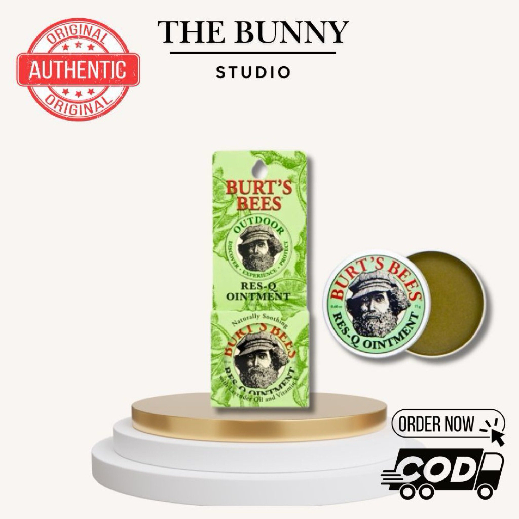 ส่งด่วน แท้💯 Burt’s Bees Res-Q Oniment (15g.) บาล์มทากันยุง บรรเทาอาการฟกช้ำ