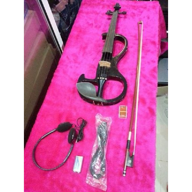 ไวโอลินไฟฟ้า Electric Violin Siserveir GE110 สีดำ 4/4