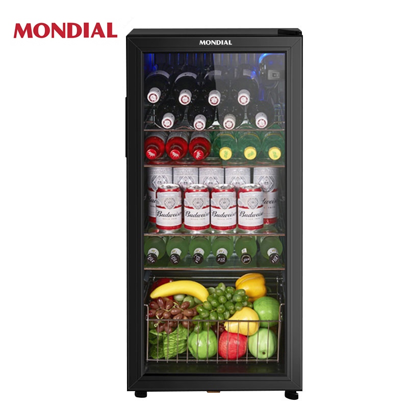 Mondial แนวตั้งประตูเดียวในครัวเรือนตู้แช่แข็งเ ตู้เย็นมินิบาร์ ความจุ90L/120L/165L ตู้แช่เบียร์ ตู้แช่เครื่องดื่ม – โปรปัง