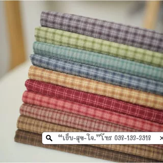 ผ้าทอเนื้อดีมาก ผ้าทำกระเป๋าสไตร์ญี่ปุ่น ผ้าทำงานDiy รหัส3401