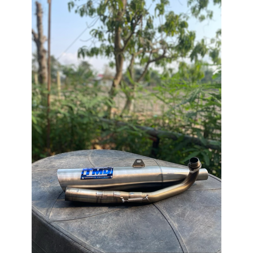 ท่อเลส TMD ใส้แป๊บเจาะ ใส่ 66-70 4 วาว คอ 35-45 ท้าย 61 สภาพ 99% คอไม่มีบุบ