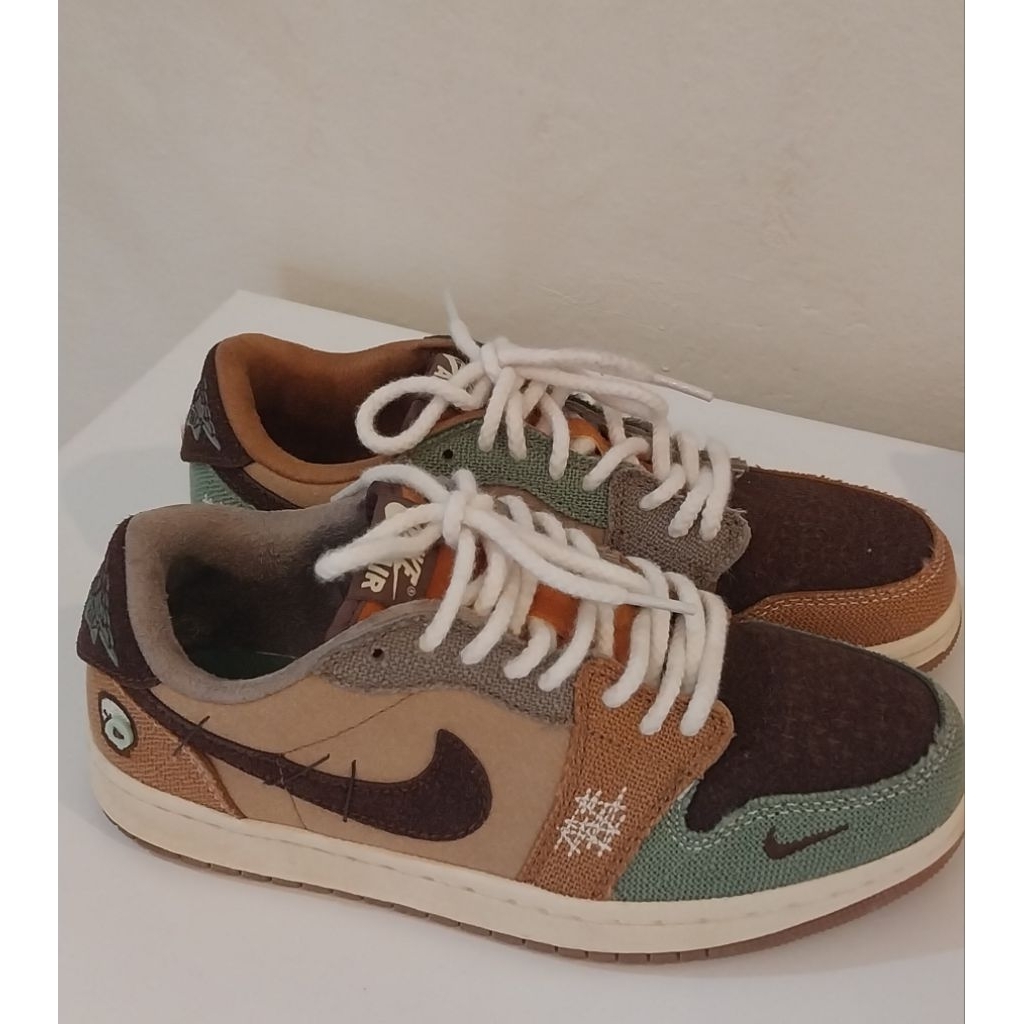รองเท้า Nike Jordan 1 Retro Low OG Zion Williamson Voodoo Size UK 4.5/EUR 37.5 / cm23.5