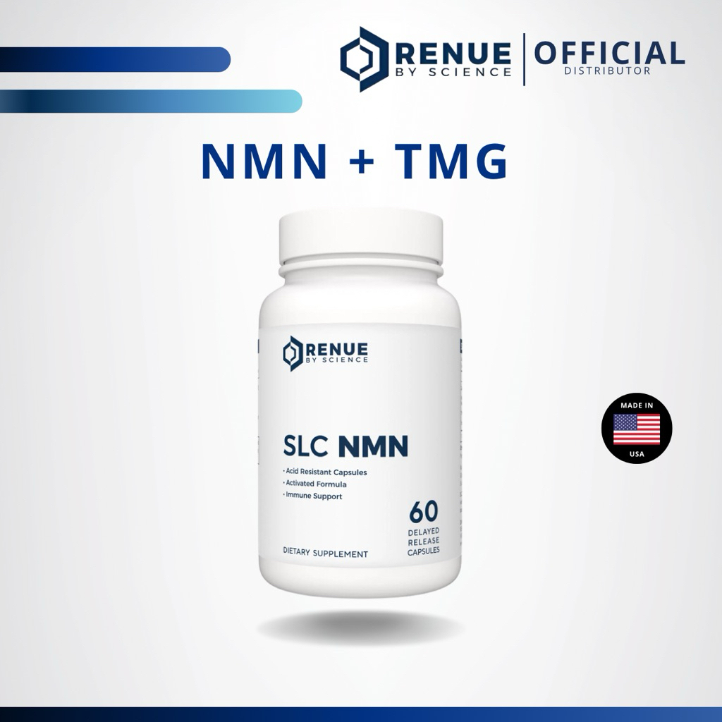 NMN & TMG (60 แคปซูล) RENUE BY SCIENCE แท้จาก USA ความบริสุทธิ์ 99%+ เพิ่ม NAD+