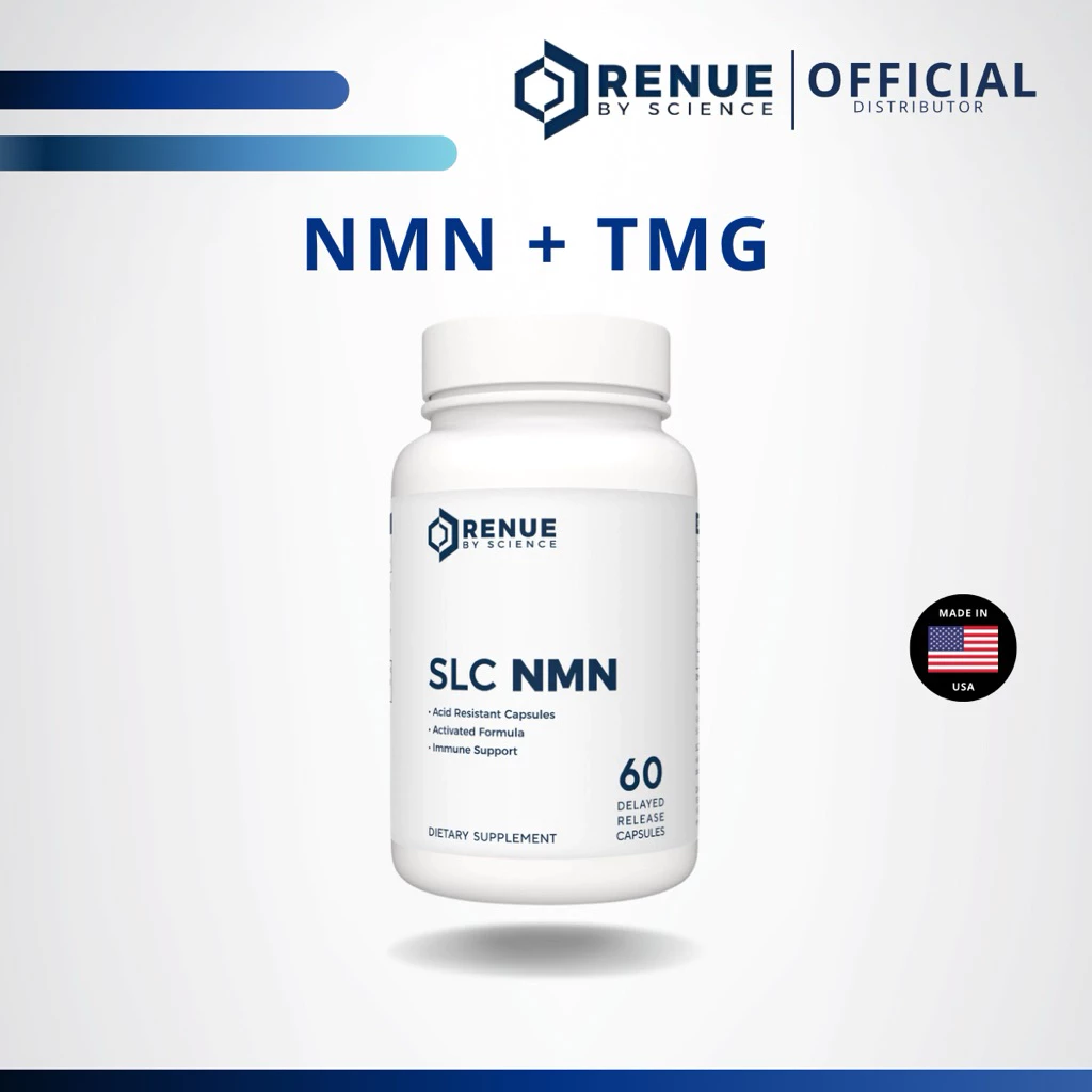 NMN & TMG (60 / 200 แคปซูล) RENUE BY SCIENCE แท้จาก USA ความบริสุทธิ์ 99%+ เพิ่ม NAD+