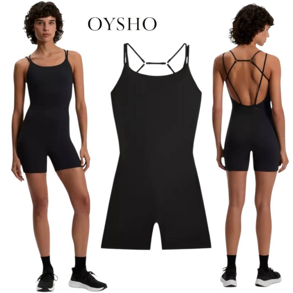 OYSHO : Black Yoga Mono Fitness Sport