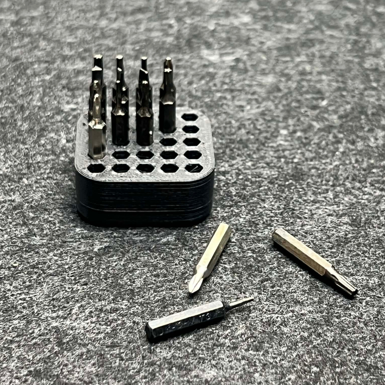 ที่เก็บดอกไขควง | 25 ช่อง | HEX 4mm | 3D Print