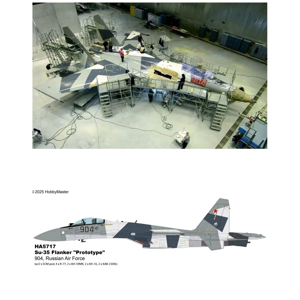 【Pre-Order】 Diecast Model Hobby Master 1:72 – Su-35 Flanker “Prototype” (HA5717)