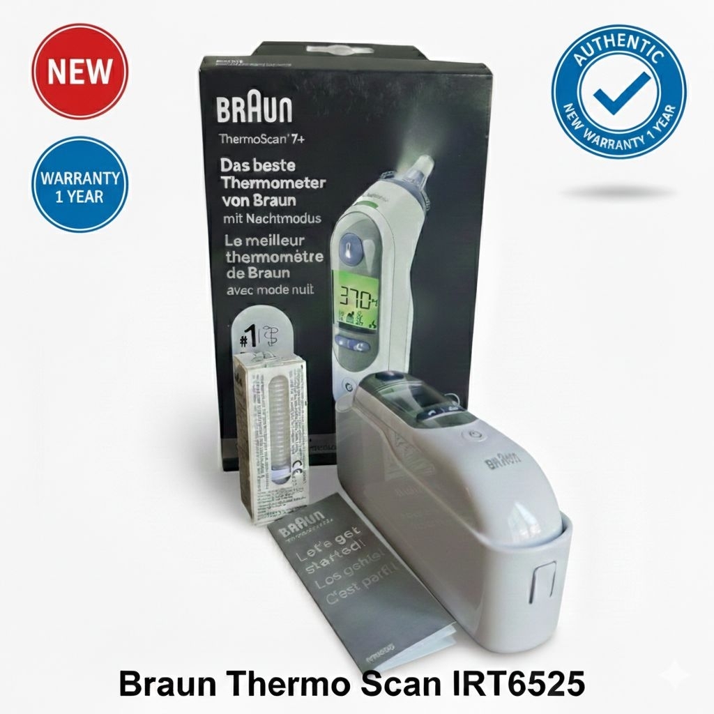 แท้!!ประกัน 1ปี Braun IRT6525 เครื่องมือวัดใข้ ปรอทวัดใข้ Thermo Scan7 IRT 6525 แม่นยำ ใช้งานง่าย