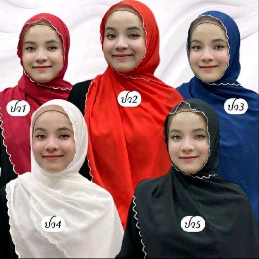 ชีฟองปักเวิร์คธรรมดาพันยาว(พันยาว)