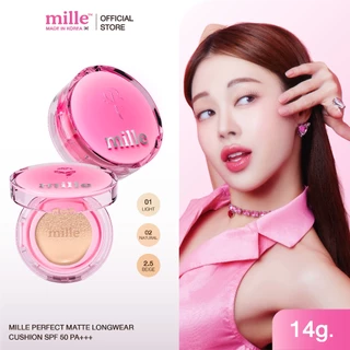 Mille Cushion (Perfect Glow, Perfect Matte, Perfect Clear Acne) คุชชั่น มิลเล่ ทุกสูตร 14g.