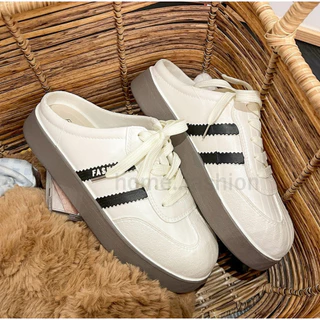 รองเท้าแพลตฟอร์มคู่รัก รองเท้าผ้าใบ ผู้หญิง รองเท้า เสริมส้น ทรงสวย กันลื่น ใส่สบาย พร้อมส่งในไทย มีส่งด่วน S-245
