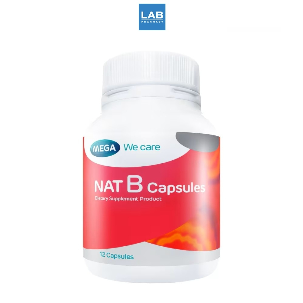MEGA We Care Nat Cal Plus 30 Capsules - แนท แคล พลัส (ผลิตภัณฑ์เสริมอาหาร) สำหรับบำรุงกระดูก 30 แคปซูล
