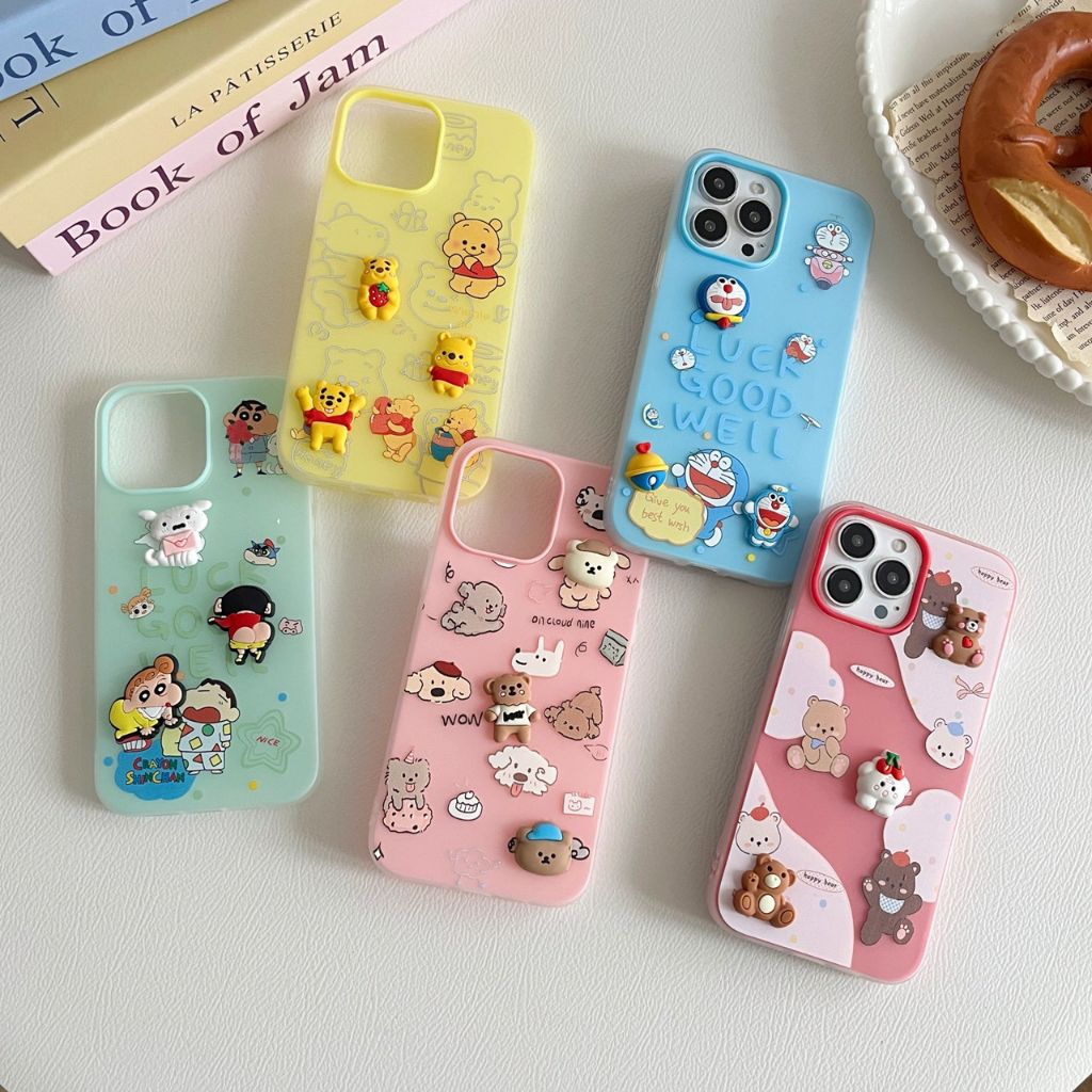 เคสโทรศัพท์มือถือ สำหรับ Oppo A6Pro เคสงาน 2 ชั้นตัวการ์ตูนติด หนาป้องกันการกระแทก สีสันสดใส สินค้าพร้อมส่ง #2S-T