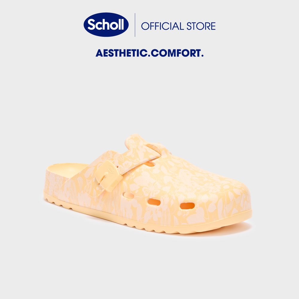 Scholl รองเท้าแตะผู้หญิงแบบสวม รุ่น Bahia Clog for Women เทคโนโลยี Bioprint กระชับทุกก้าวเดิน ราคา ถูกที่สุด ดีลบีเคเค