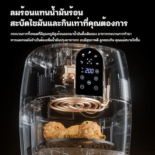 JCD พร้อมส่งมากมาก ถูกที่สุด หม้อทอด 7ลิตร air fryer หม้อทอดไร้มัน หม้อทอดไร้น้ำมัน ไร้น้ำมัน ไร้ควัน หม้อทอดอากาศ ขนา