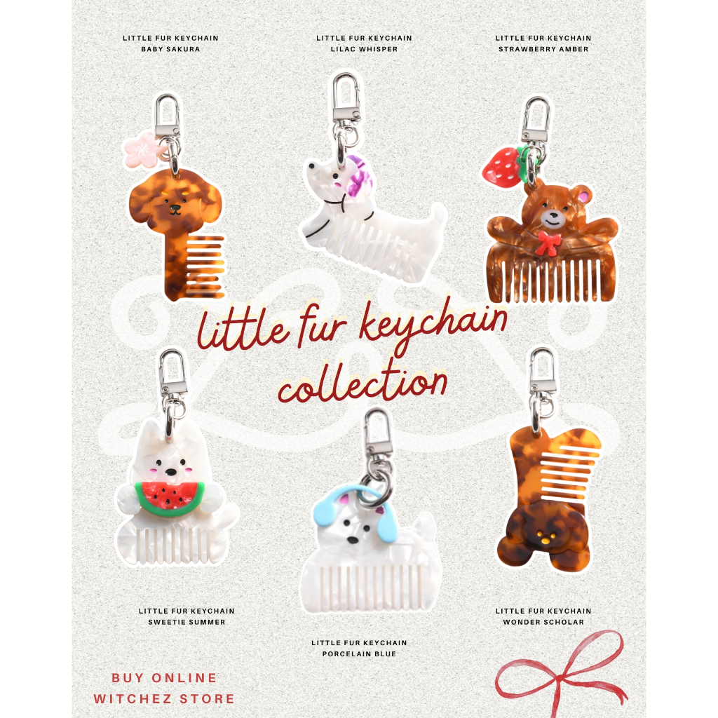 Witchez Little Fur Keychain Collectionพวงกุญแจหวีห้อยกระเป๋า