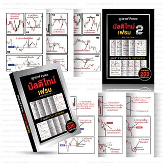 หนังสือ ดูกราฟ Forex มัลติไทม์เฟรม ( เเพคคู่ เล่ม 1 , เล่ม 2 ) Forex,ทอง,คริปโต