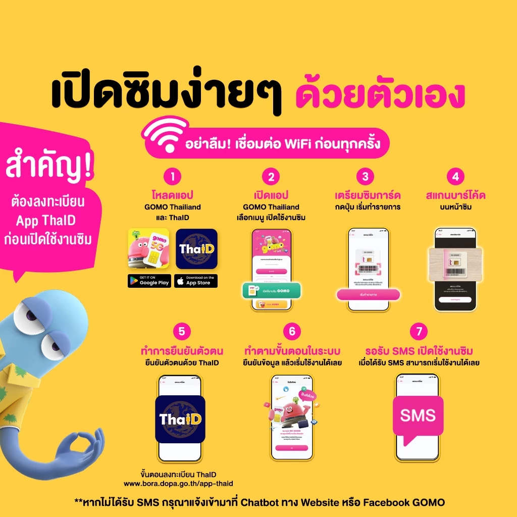 ซิมGOMO รายปี 99บาท เน็ต 5G 10GB/ปี โทรฟรี 10นาที/ปี AIS Super WiFi ไม่อั้น คุ้มที่สุด ไม่มีสัญญาผูกมัด thumbnail 4