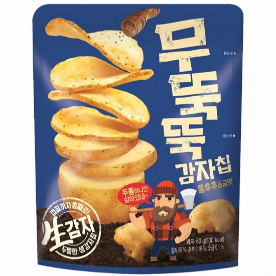 มูตุกตุก ขนมมันฝรั่งทอดกรอบแบบแท่ง (แบรนด์โอริออน) ORION MUTUKTUK POTATO CHIP 오리온 무뚝뚝 감자칩