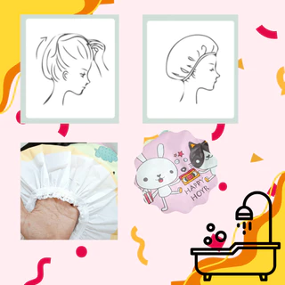 หมวกคลุมผมอาบน้ำ ลายการ์ตูน มีหลายลาย กันน้ำได้ดี