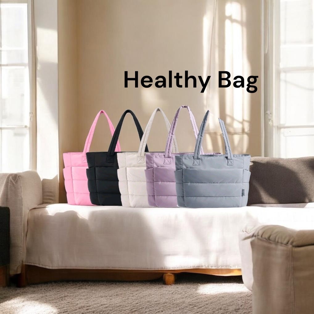 Healthy Bag กระเป๋าสะพ่ายไหล่ กระเป๋าถือสุขภาพ น้ำหนักเบา นุ่ม คุณภาพดี