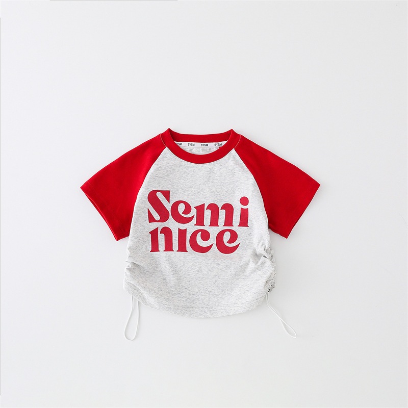 ชุดเซ็ทเด็ก ชุดลำลองเด็กแฟชั่น ผ้านิ่มนุ่ม ระบายอากาศ เอวยางยืด สไตล์เกาหลี ใส่เที่ยวได้ - รูปที่ 4