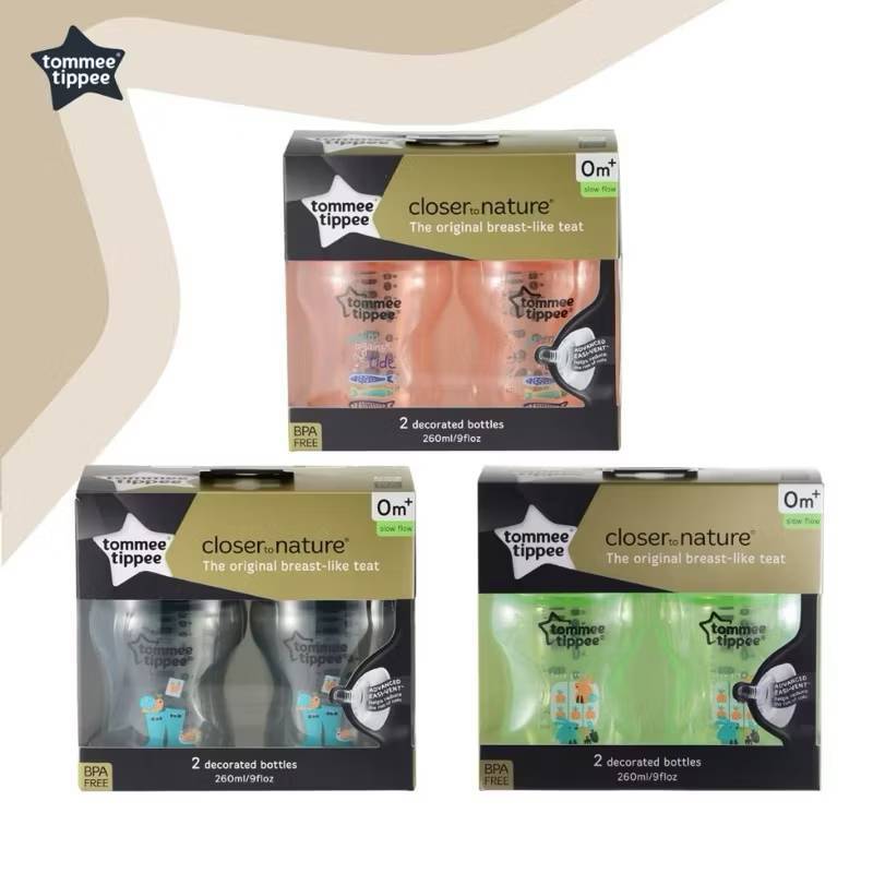 Tommee Tippee PP Bottle CTN 9oz 0m+ 260ml 2pc (SIP)